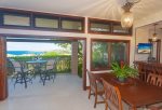 Open the sliding doors to let the outside in
